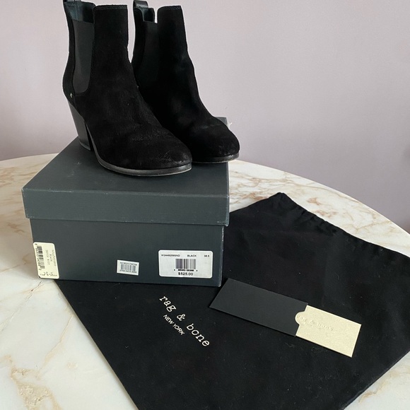 rag & bone New York suede heeled boots - Picture 1 of 10
